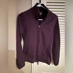 Eddie Bauer Purp fleece sweater zip up.